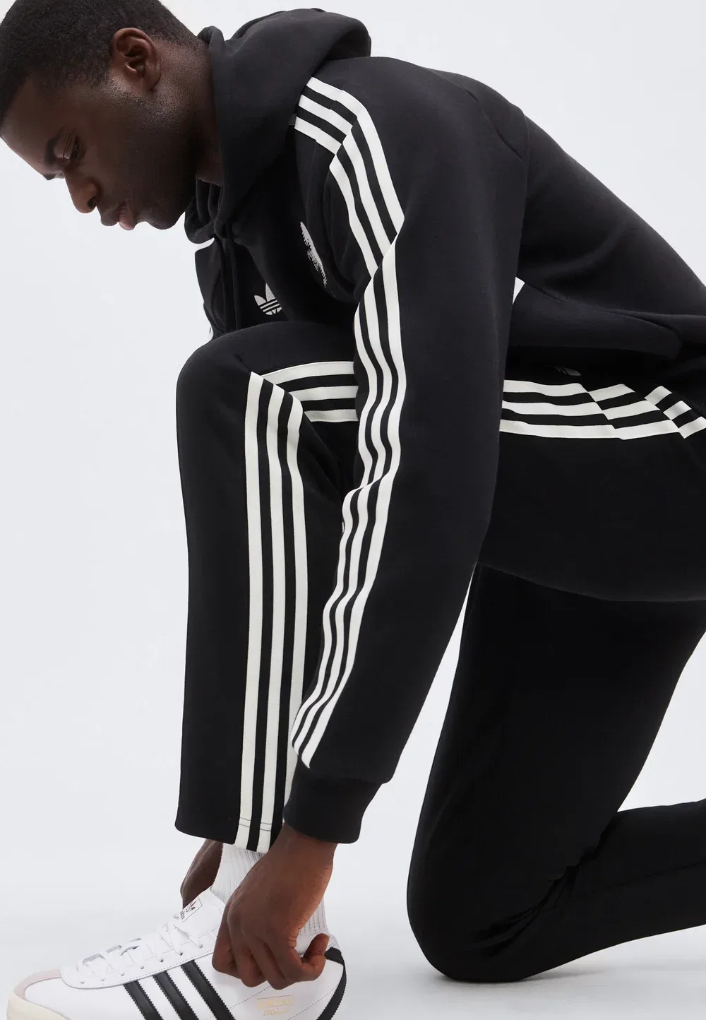 Спортивные штаны «Ювентус Турин» - клубная одежда Adidas Originals, Black — фото 4