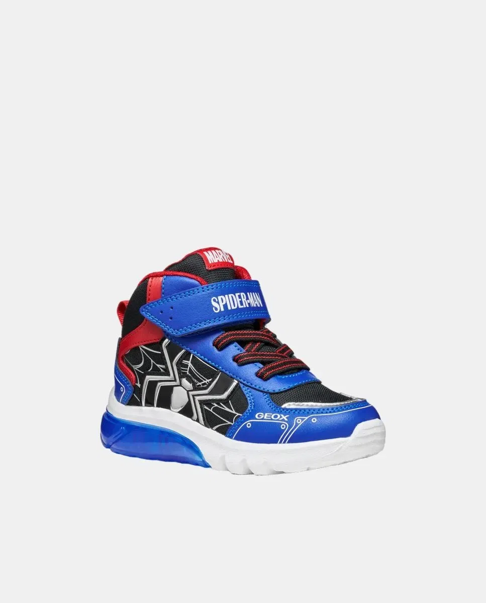 Детские кроссовки для мальчиков с подсветкой Spiderman Geox, Multicolor — фото 2