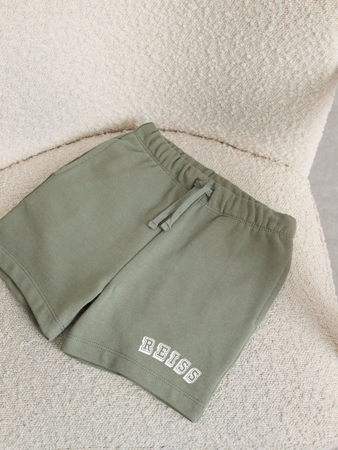 Шорты с логотипом Swinley Reiss, Sage/Off White