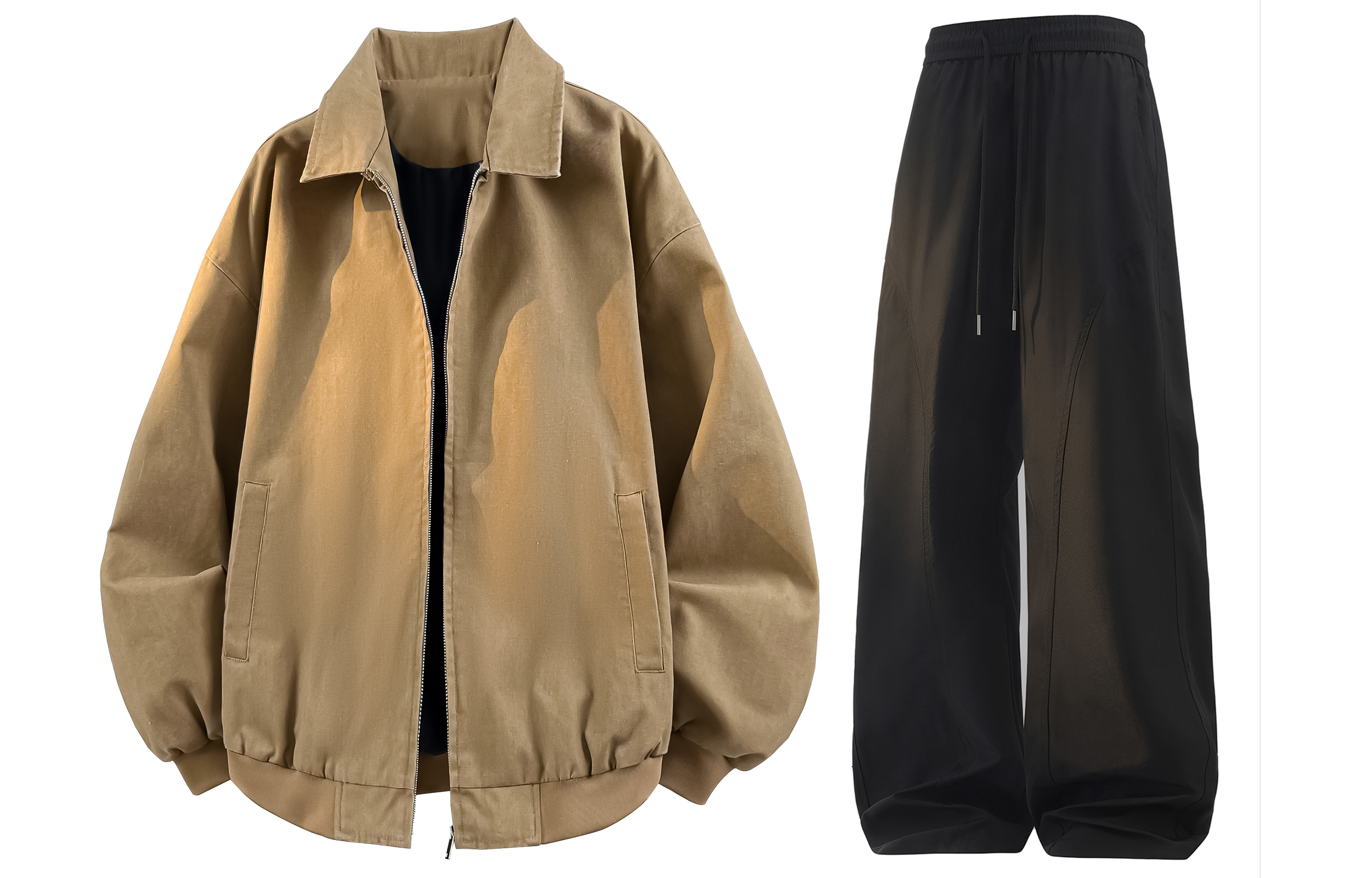 

Повседневный костюм для женщин с лацканом Moderate WARRIOR, коричневый coat+черный pants