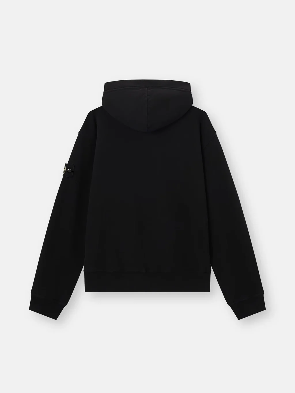 Мужское худи Stone Island Oversized-fit With Pouch Pocket, черный — фото 3