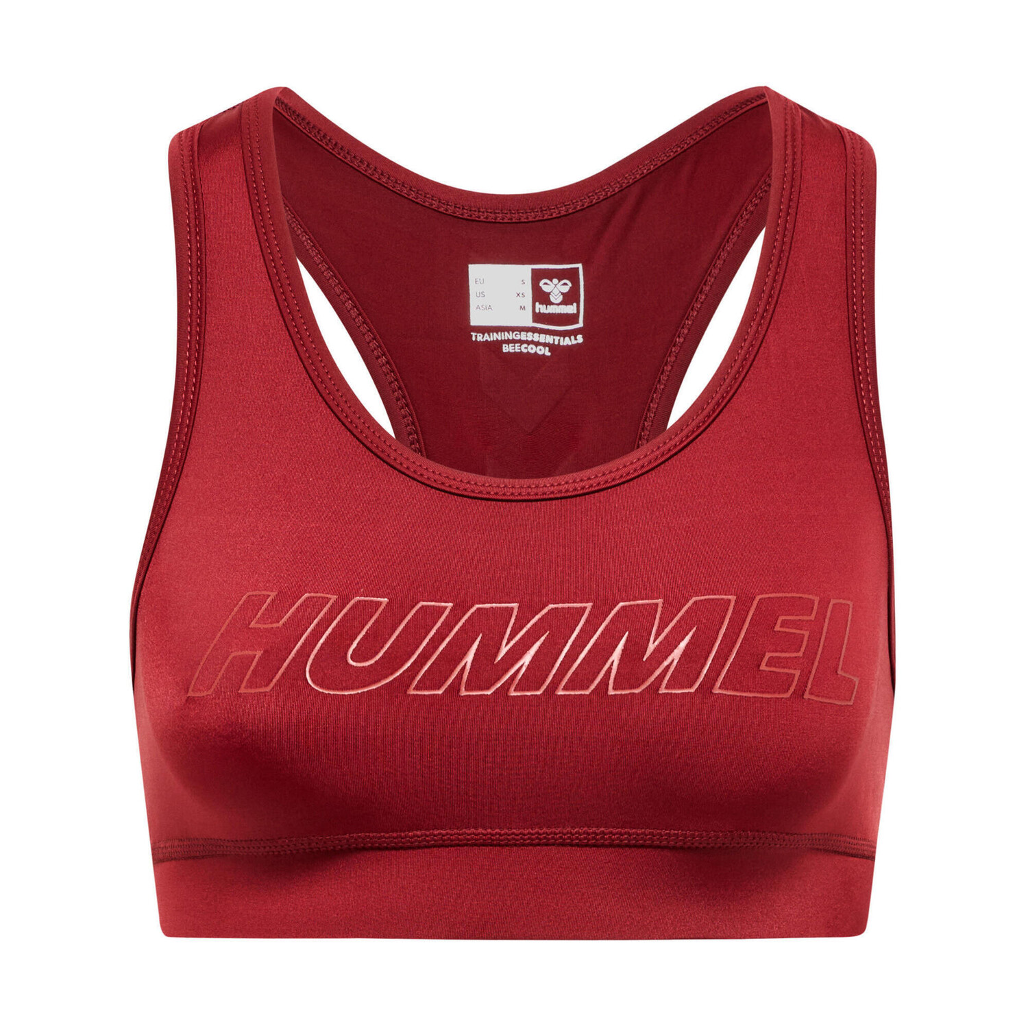 

Hmlte Tola Sports Bra Женский спортивный бюстгальтер HUMMEL, Бордо