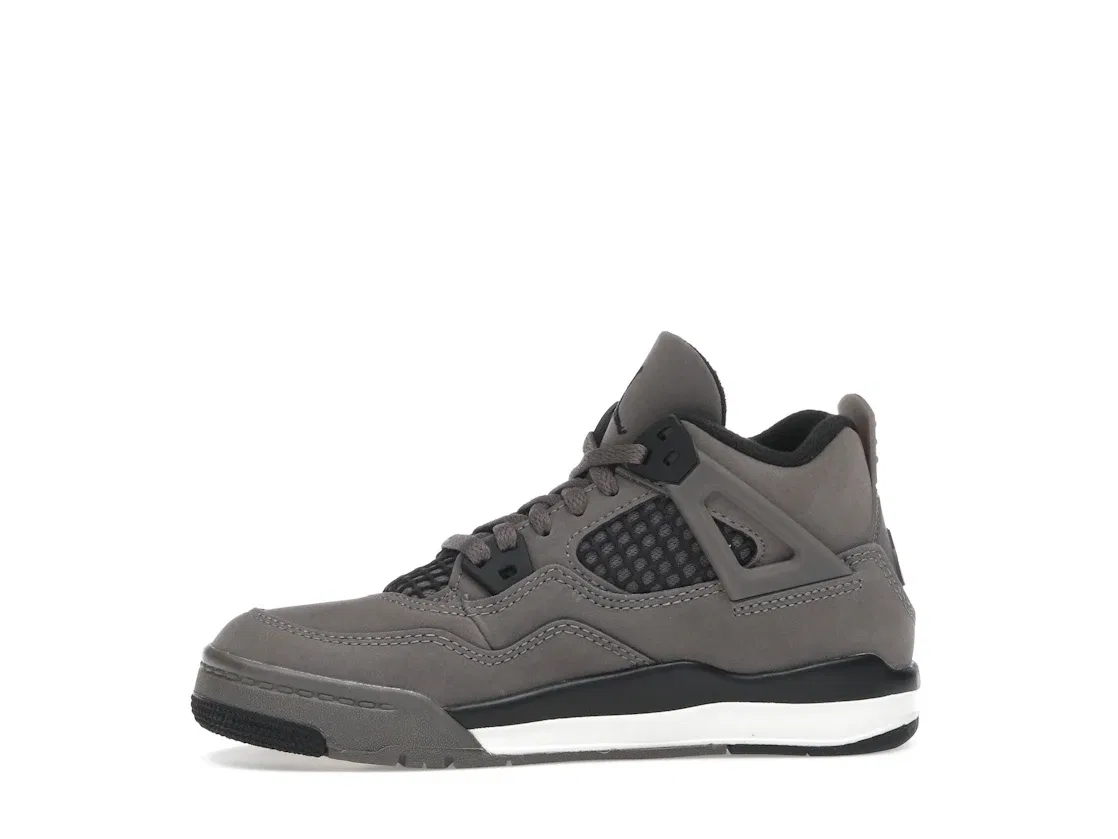 Детские кроссовки Lifestyle с текстурным верхом Jordan 4 Retro Cave Stone PS Jordan, Cave Stone/Black/Moon Particle — фото 3