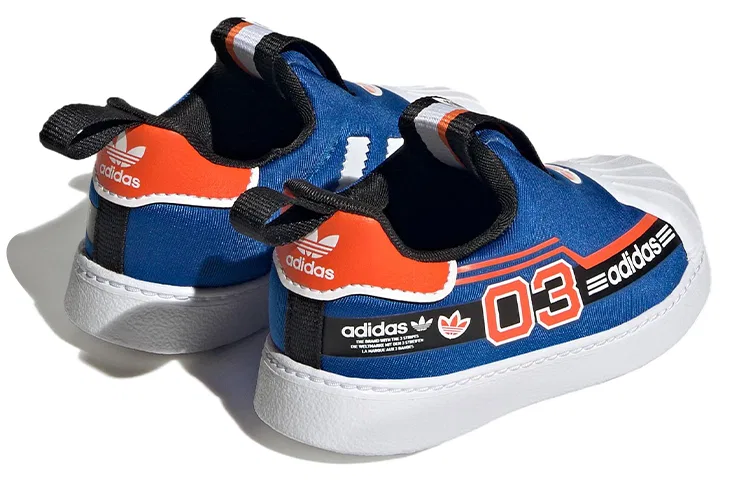 Детские кроссовки для малышей с принтом Superstar 360 Adidas Originals, Black — фото 3