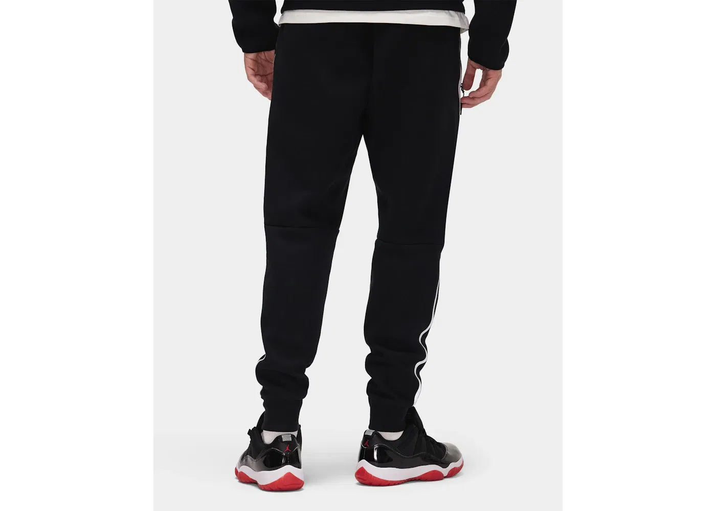 Мужские спортивные брюки из футера Nike Pant, Черный/Bemis Silver — фото 4