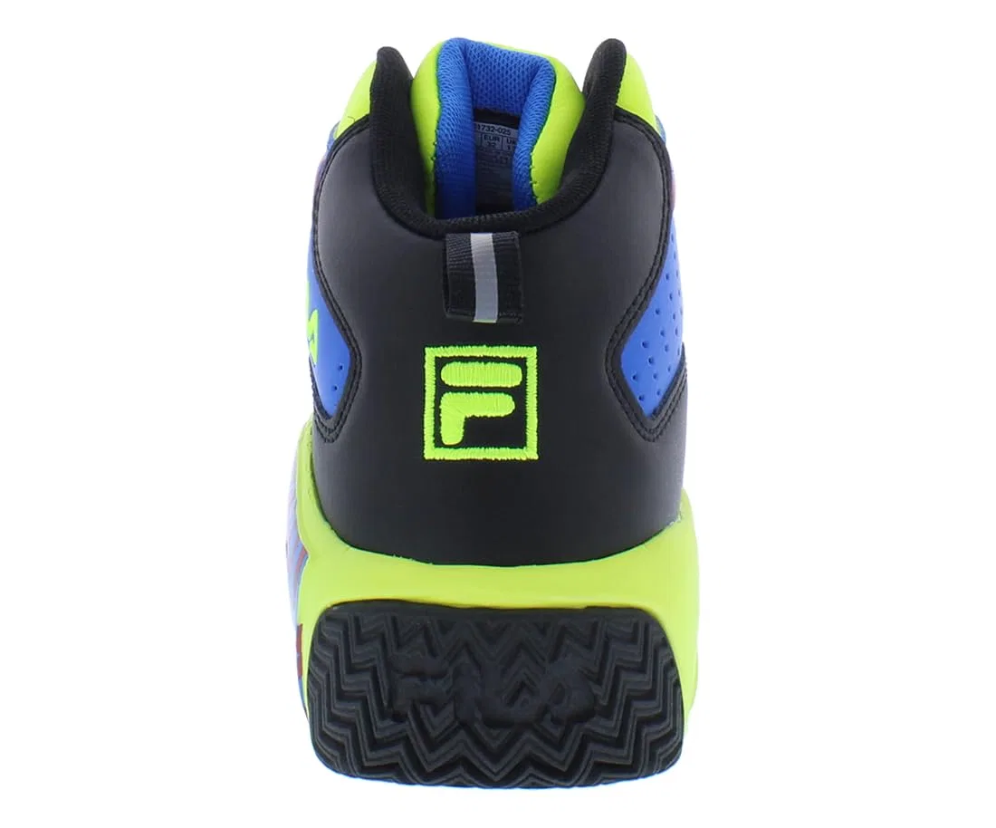 Детские кроссовки для мальчиков с принтом Kid's Fila Mb Fila, Blue Lime — фото 4