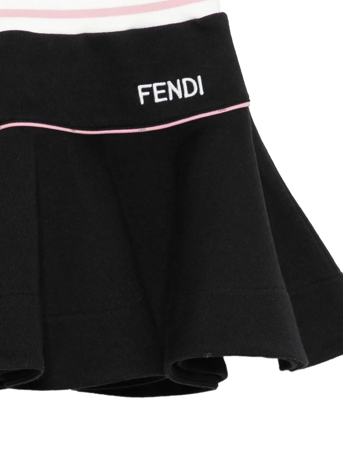 Плиссированная юбка, черная FENDI, черный — фото 3