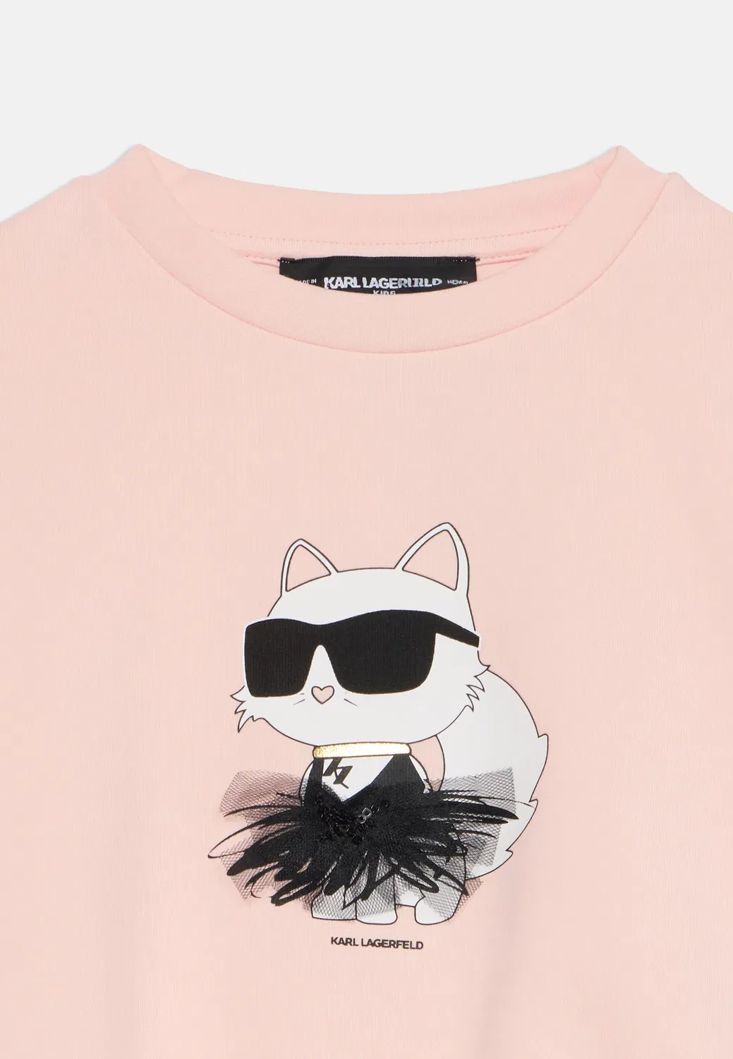 Толстовка Karl Lagerfeld Kids, Pink — фото 4