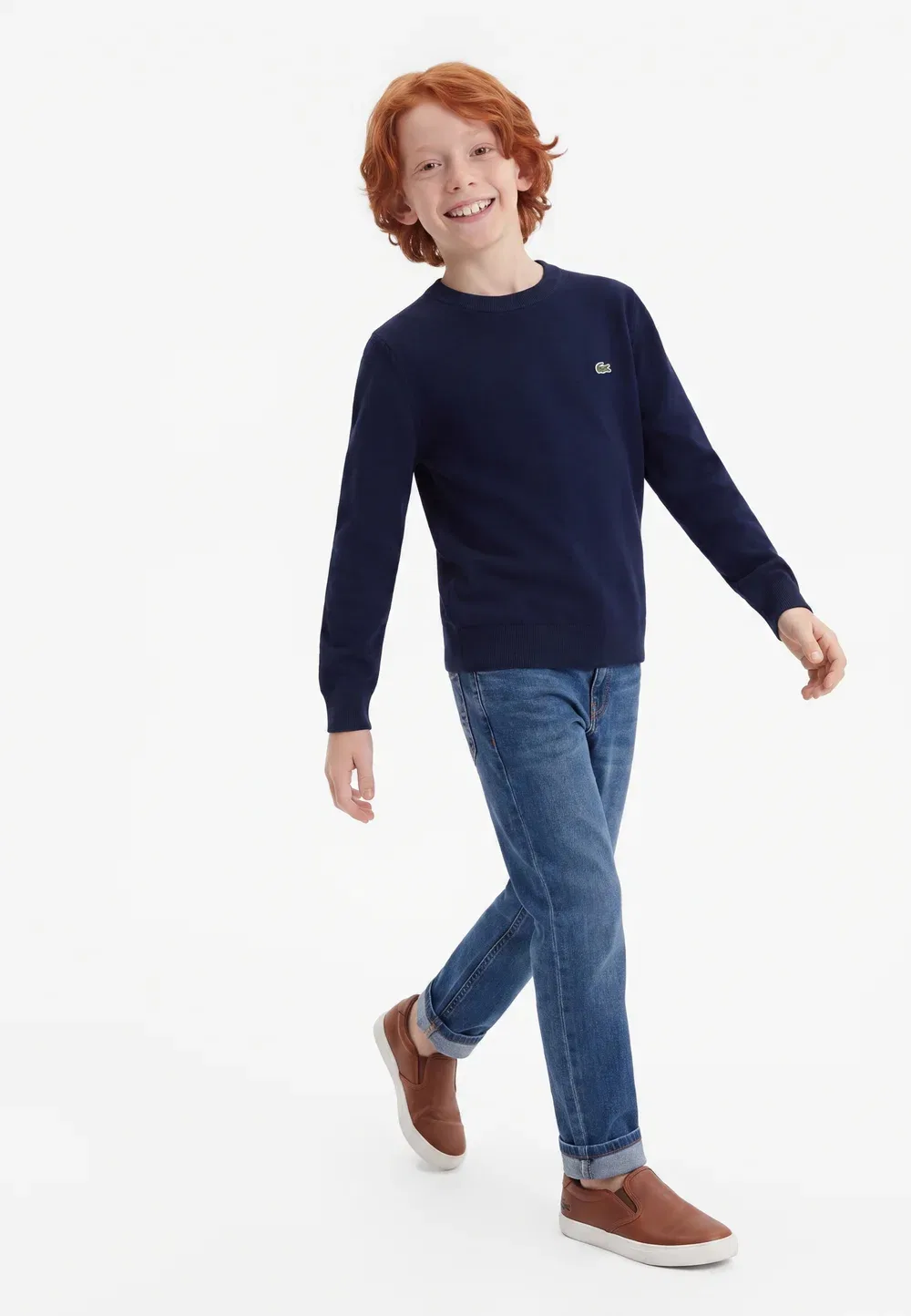 Свитер с круглым вырезом Lacoste, Marine