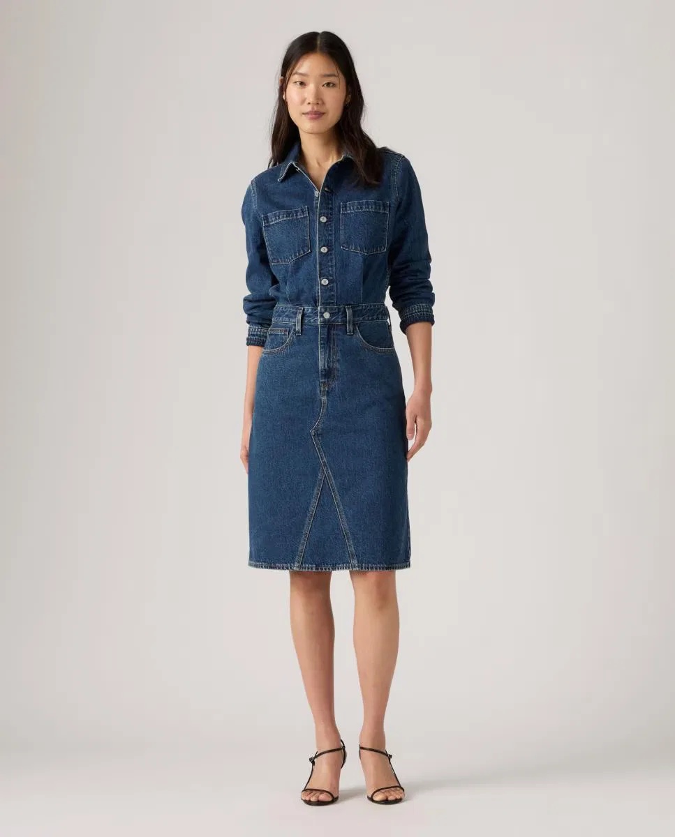 Женское платье миди, Vaquero, Levi's, Azul índigo