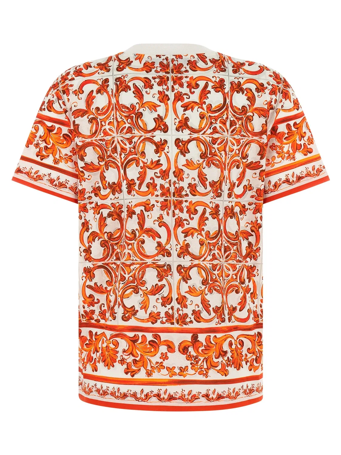 Футболка "Майоли́ка" Dolce & Gabbana, оранжевый — фото 2