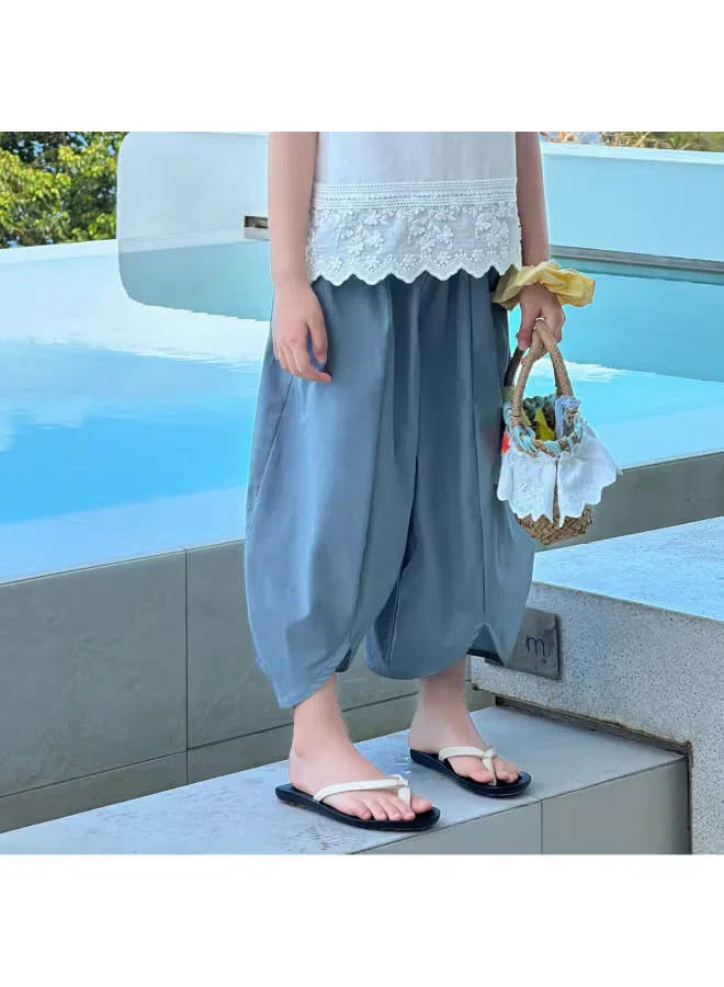 Штаны противокомарные с широкими штанинами Ice-cool Mosquito-proof Pants Tu Tu Xiao Xiang, синий — фото 3