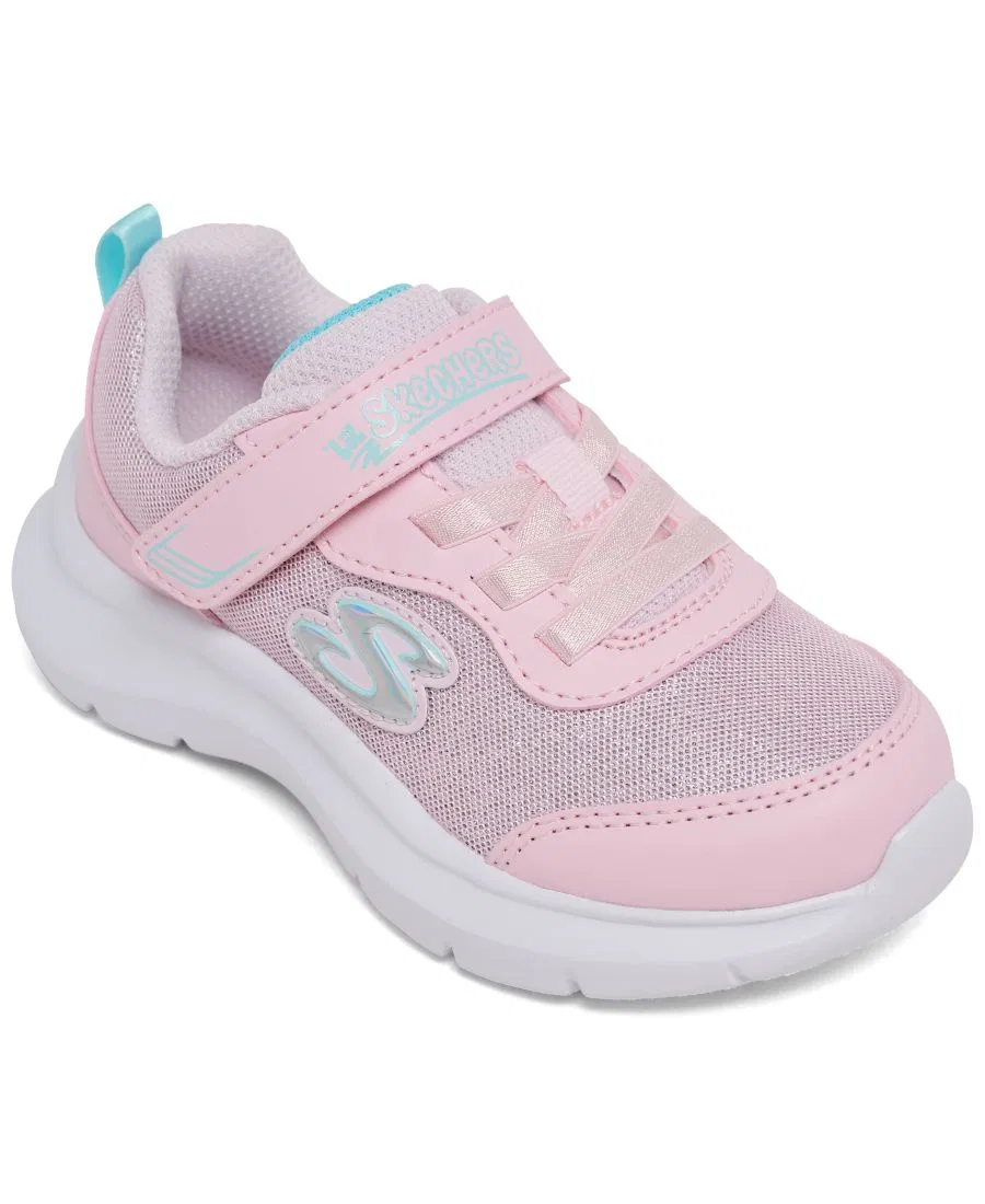 Кроссовки детские с ремешком Sparkling Sister Skechers, Light Pink