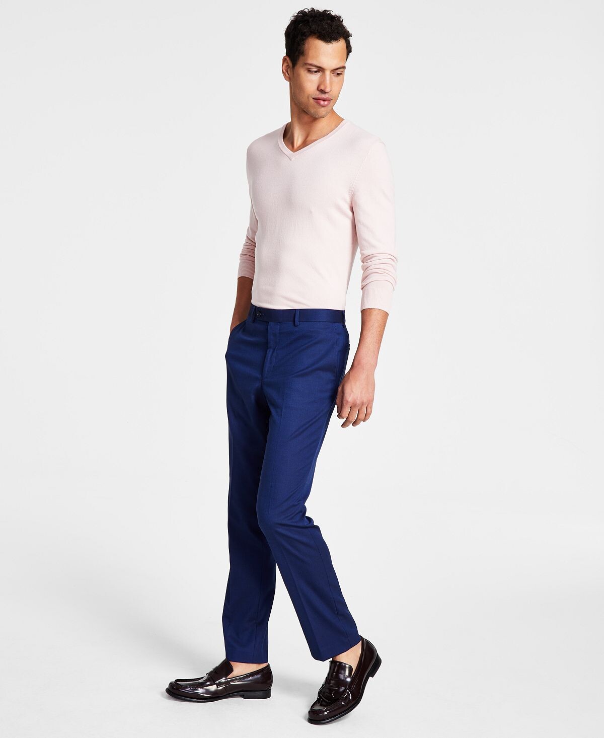 

Мужские классические брюки облегающего кроя Calvin Klein, синий