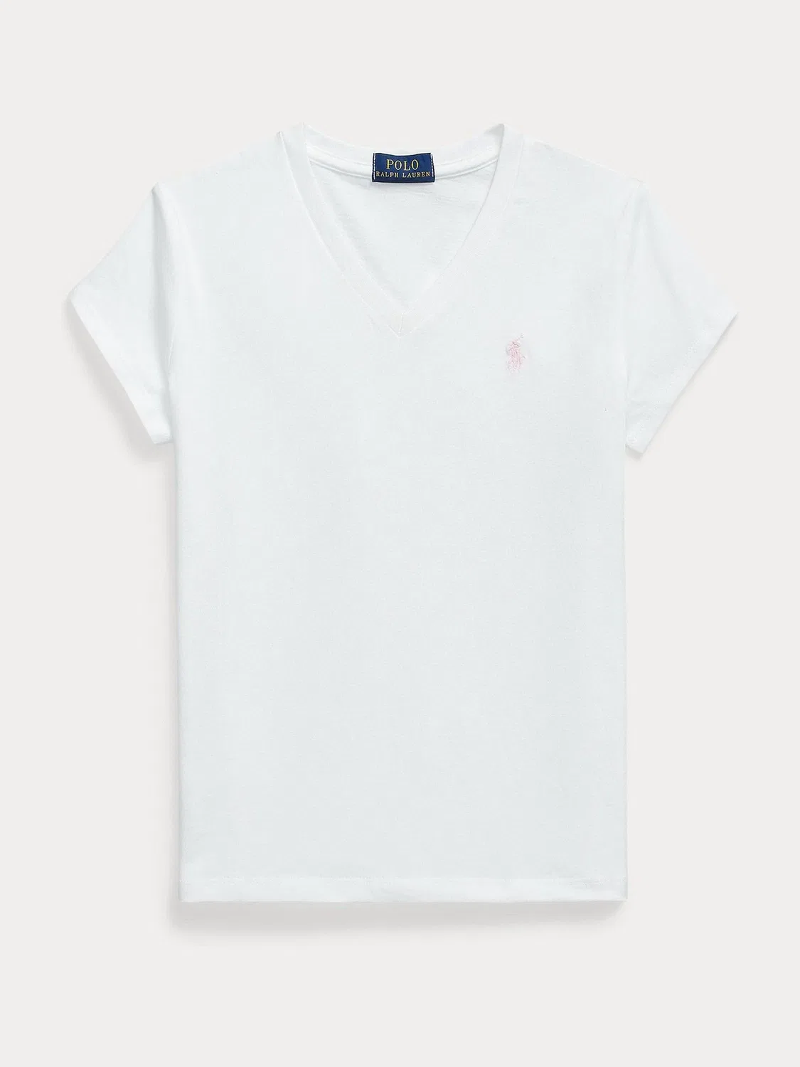 Футболка с V-образным вырезом Polo Ralph Lauren, белая