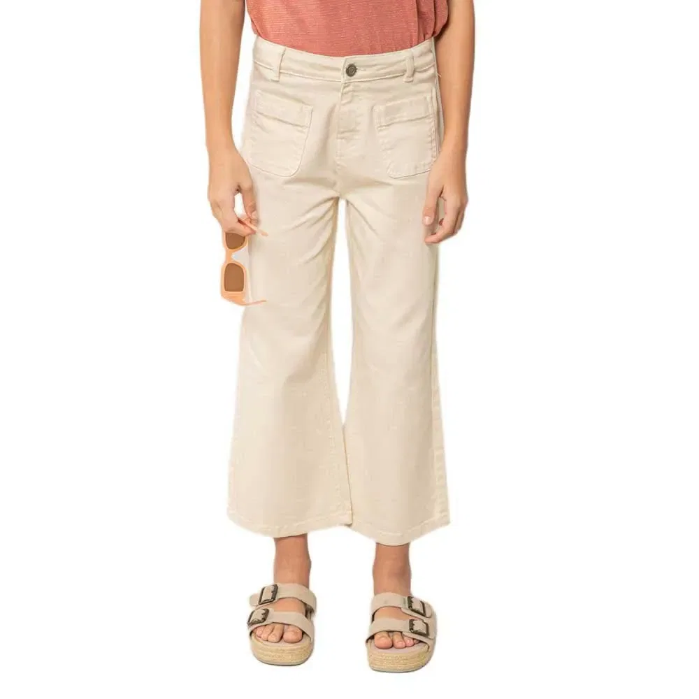 Детские джинсы для девочек прямого кроя Liloo Deeluxe, Beige