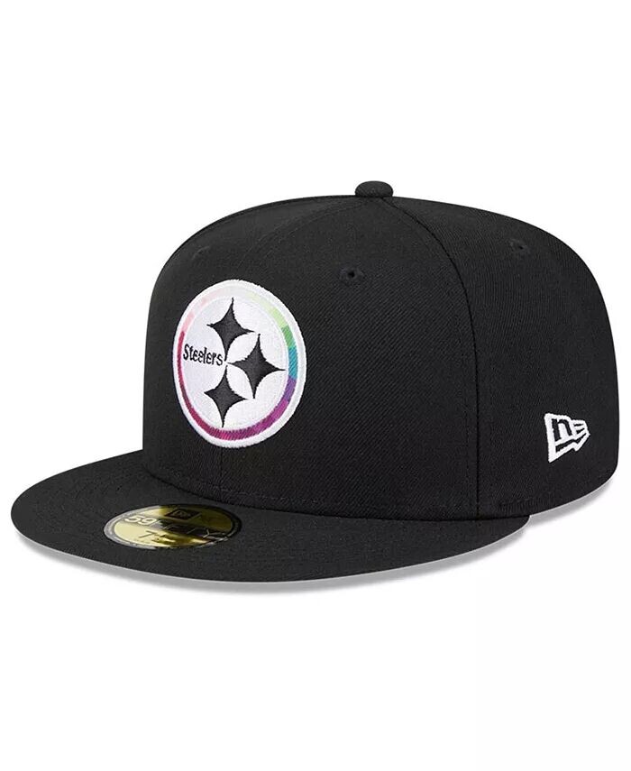 

Мужская черная приталенная кепка Pittsburgh Steelers 2023 NFL Crucial Catch 59FIFTY New Era, черный