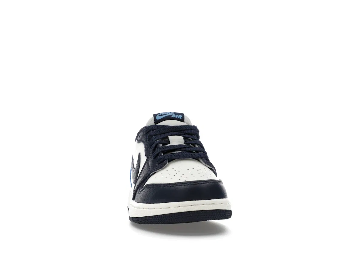 Детские кроссовки с цветовой комбинацией Obsidian/University Blue-Sail Jordan 1 Low OG Jordan, Obsidian/University Blue-Sail — фото 2