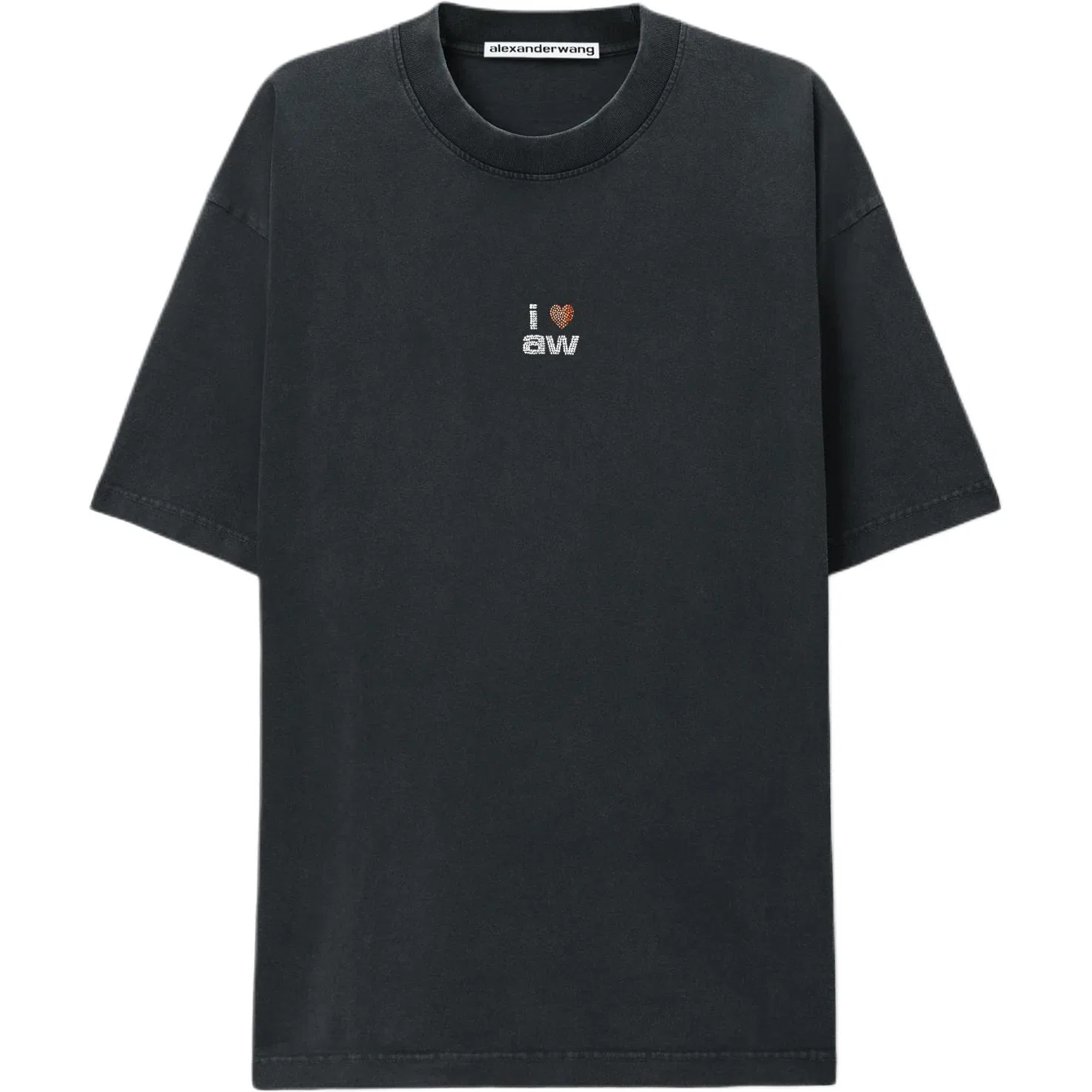 Футболка унисекс с принтом Alexander Wang, Washed Black