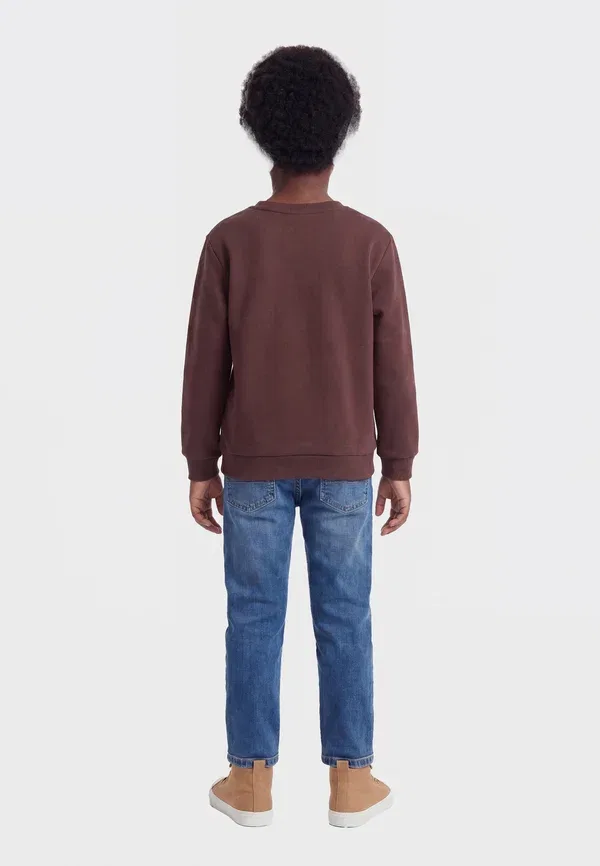 Толстовка с принтом Sweat regular fit Name It, French Roast — фото 2