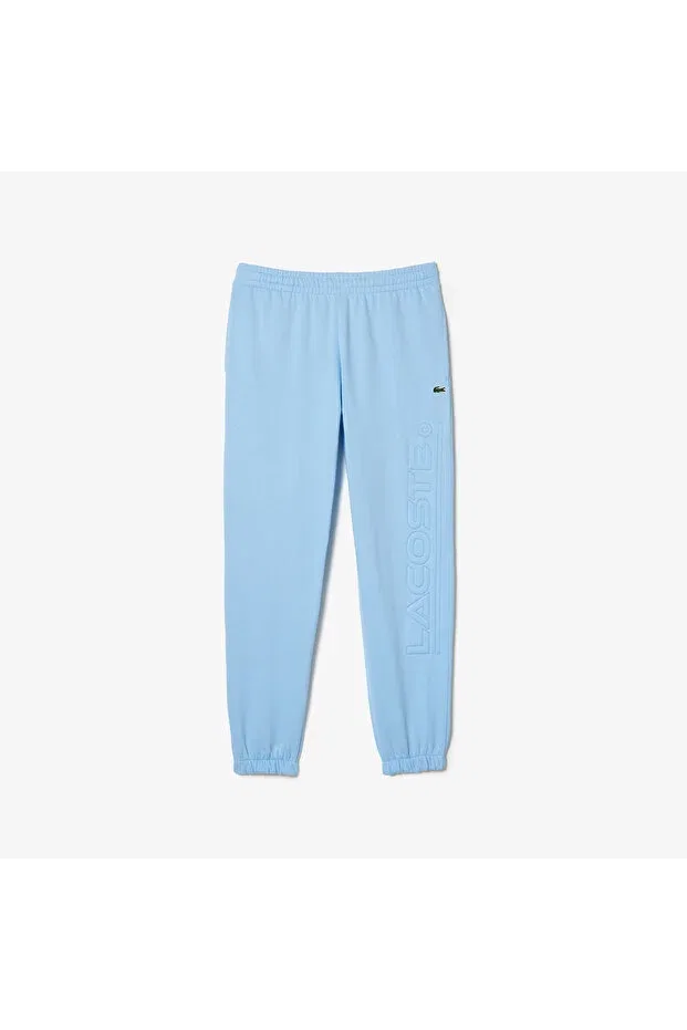 Спортивные штаны Lacoste Hbp синий, мужские, скинни, с принтом — фото 4