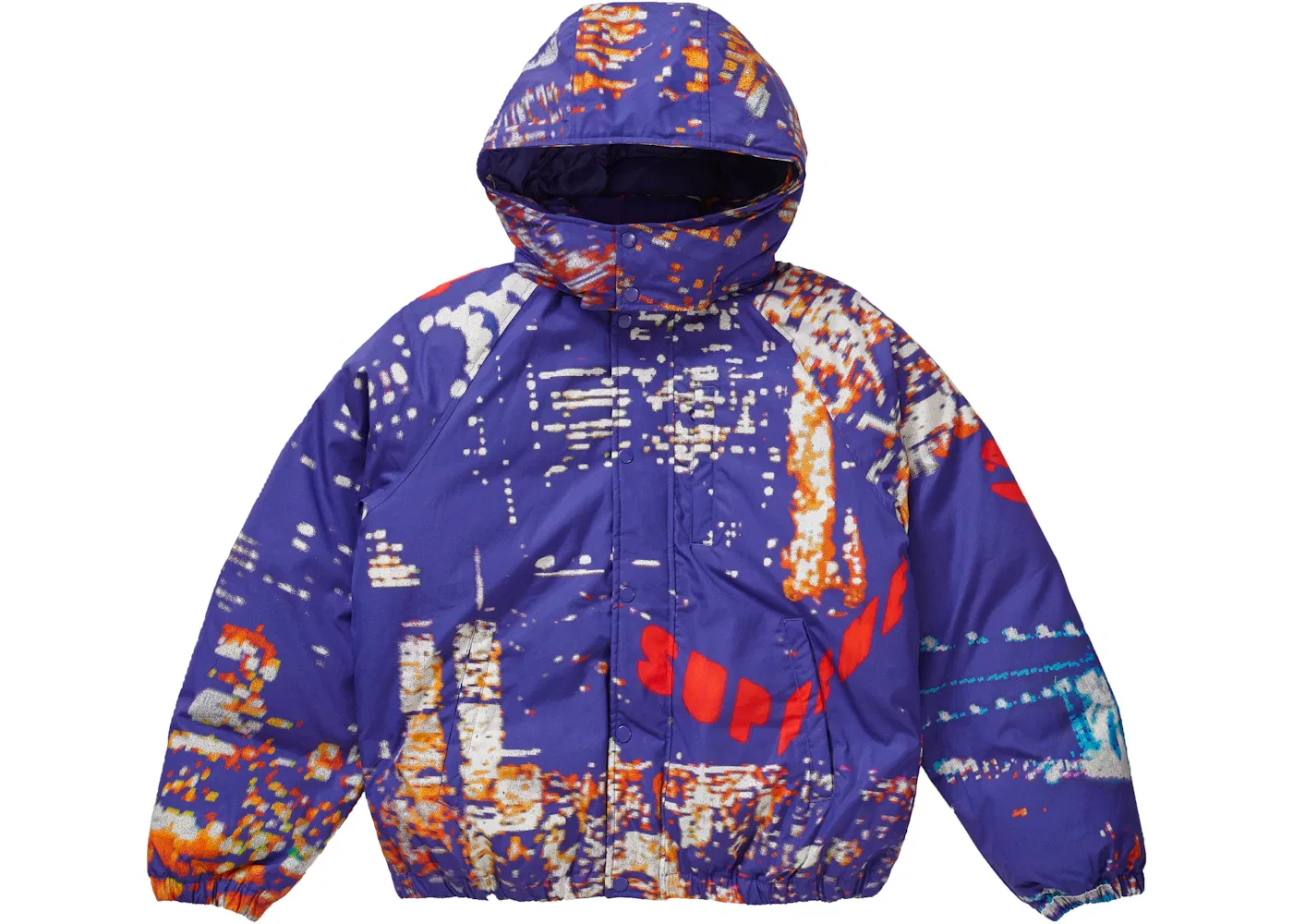 Мужская куртка пуховик Puffy Jacket Supreme, Purple