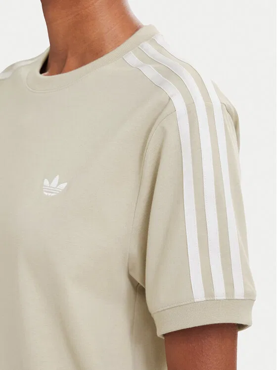 Футболка regular fit Pleated Adidas, бежевый — фото 4