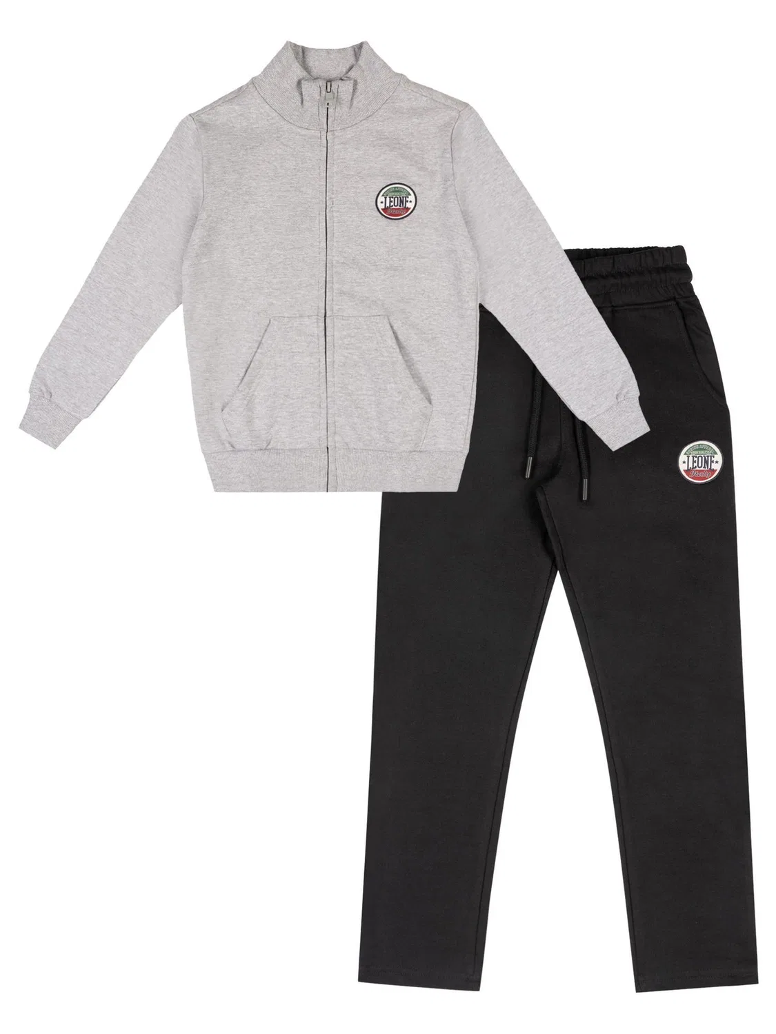 Детский спортивный костюм с флисом Leone 1947 Apparel, Grau
