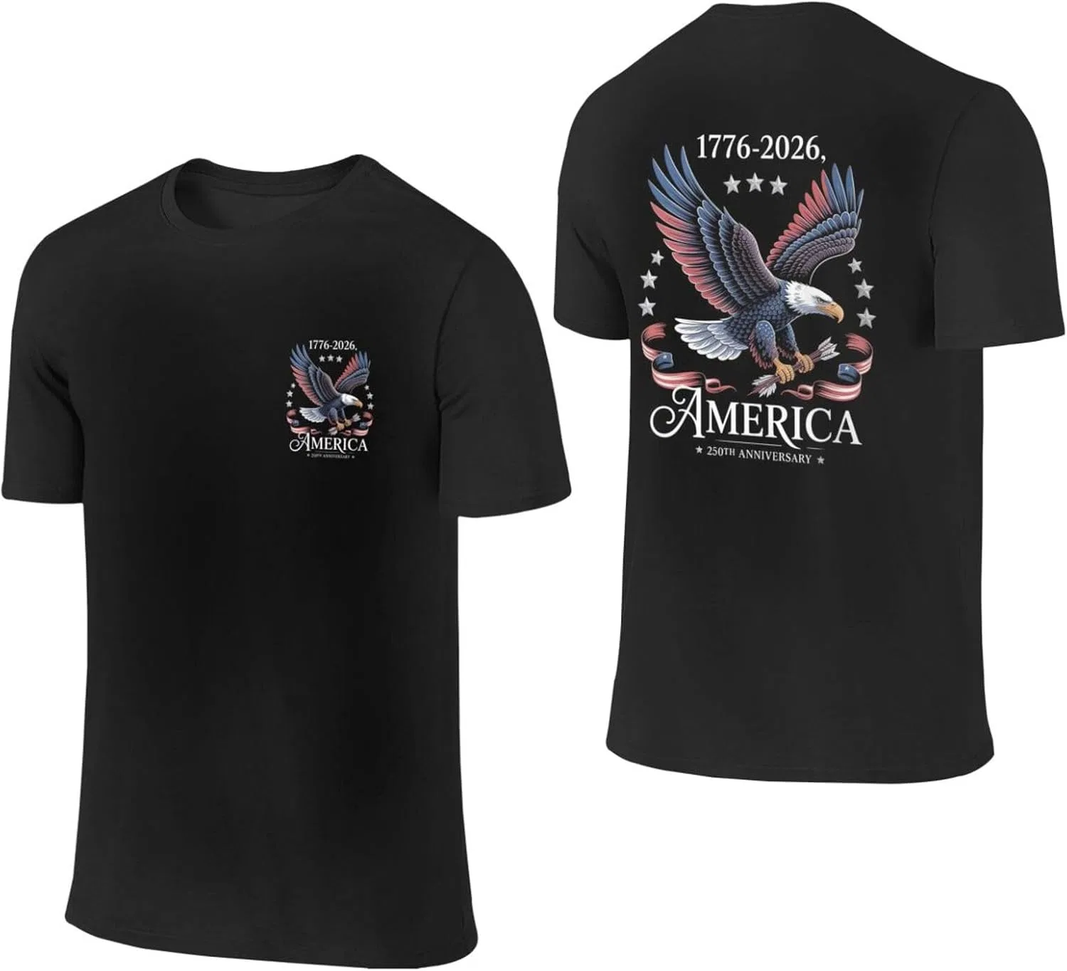 Мужская футболка с принтом 250th Anniversary Top, Black