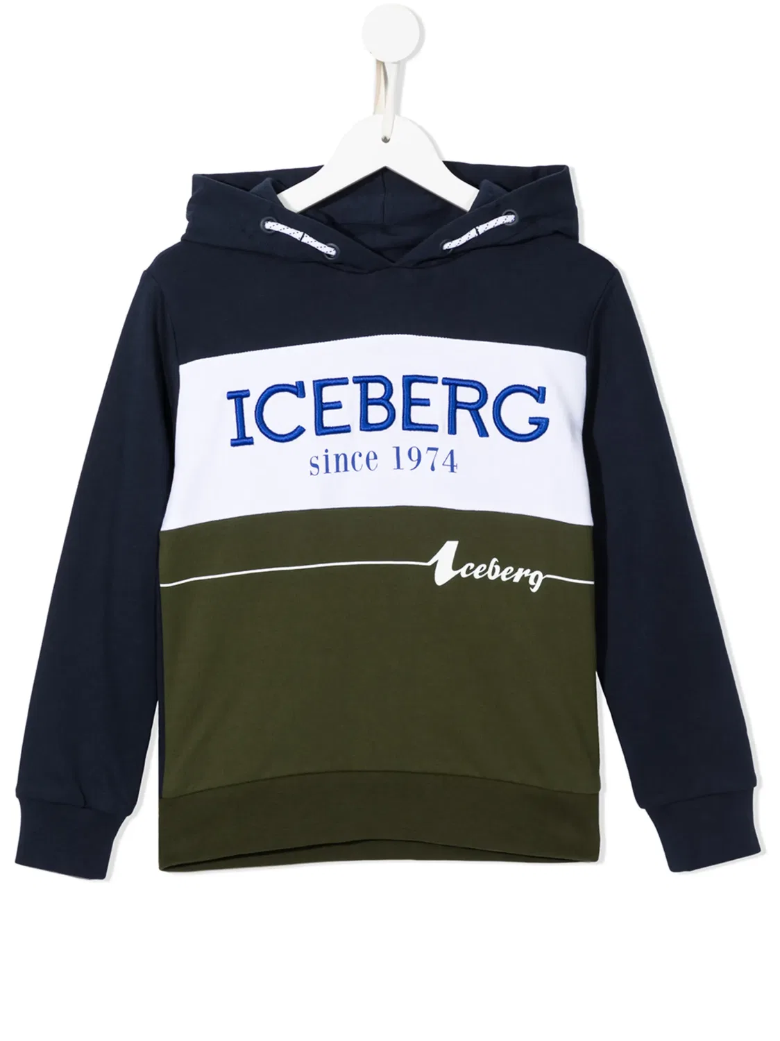 С худи с логотипом Iceberg, зеленый