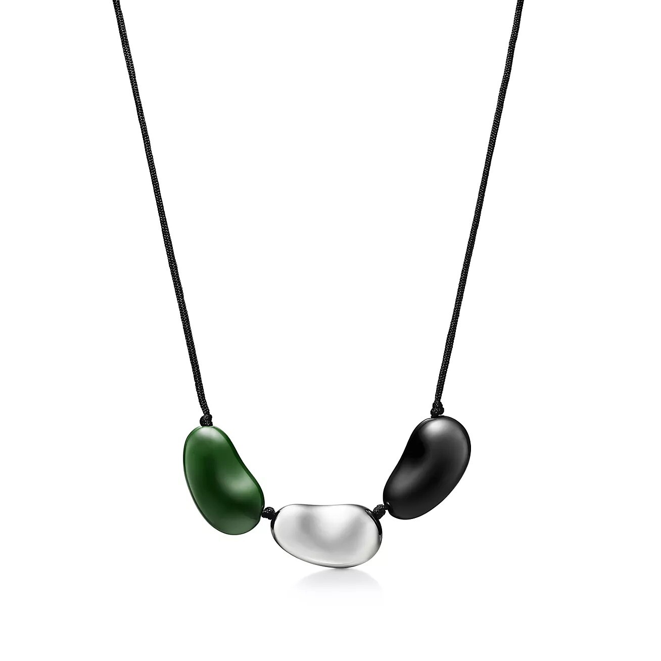 

Колье Tiffany & Co. x Elsa Peretti Bean Design, серебро/дерево