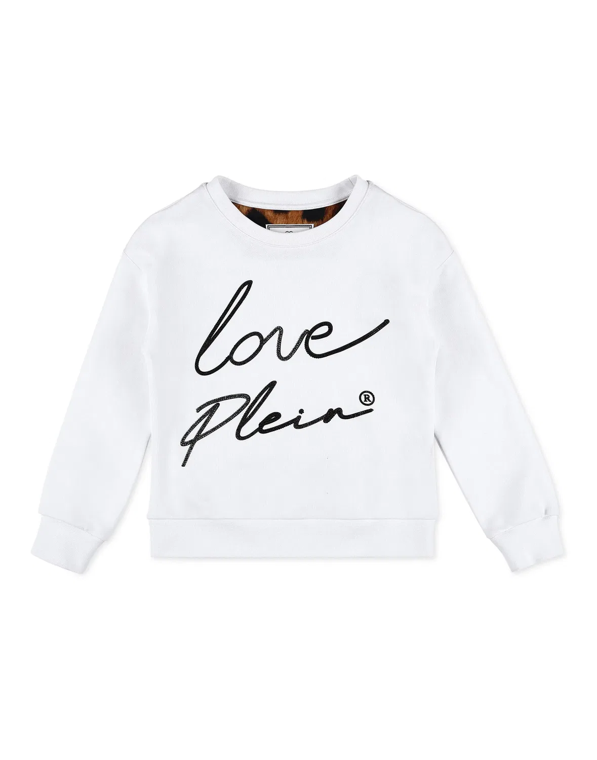 Детский свитер с круглым вырезом PLUSH SWEATER PHILIPP PLEIN, White