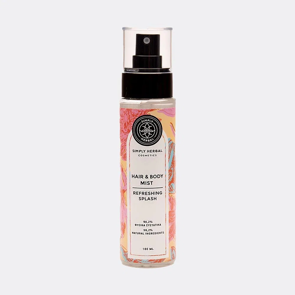 Спрей для тела и волос Refreshing Splash, SIMPLY HERBAL, 100 мл Simply Herbal Simply Herbal Cosmetics