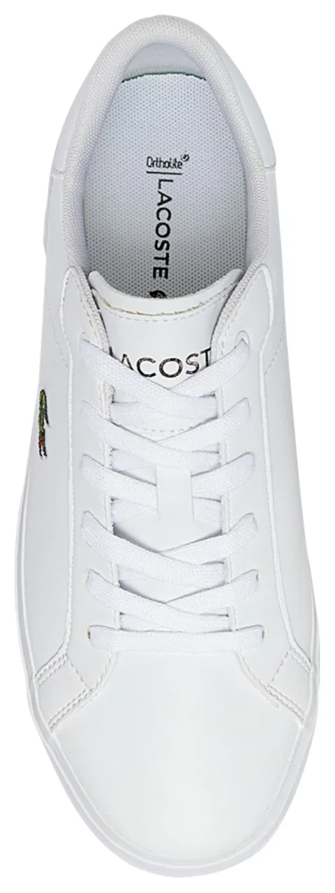 Кеды для мальчиков POWERCOURT 0721 Lacoste, цвет Natural/White — фото 4