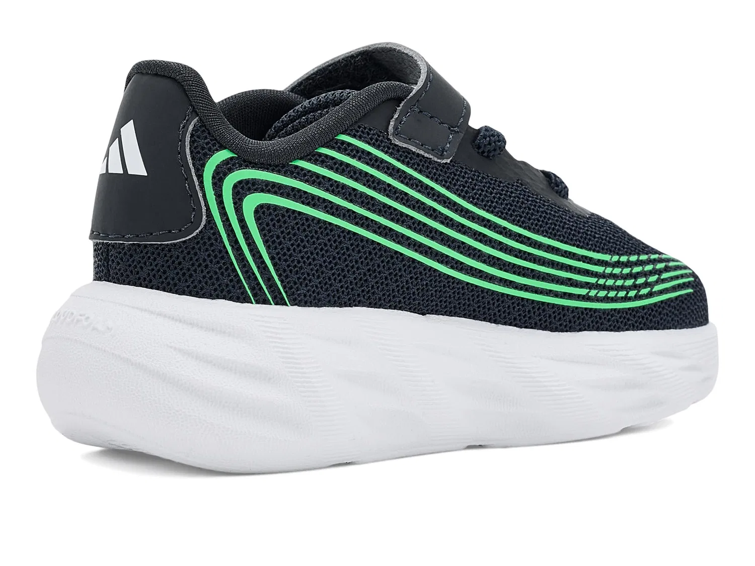 Детские кроссовки Galaxy 8 (для младенцев/малышей) Adidas Kids, Night Grey/Tech Grey Metallic/Screaming Green — фото 4
