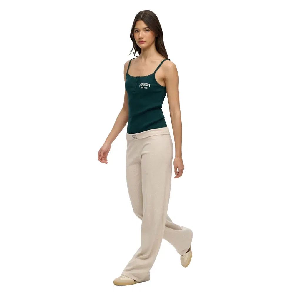Женские спортивные штаны с отворотом Athletics Essentials Fold Over Superdry, Beige — фото 4