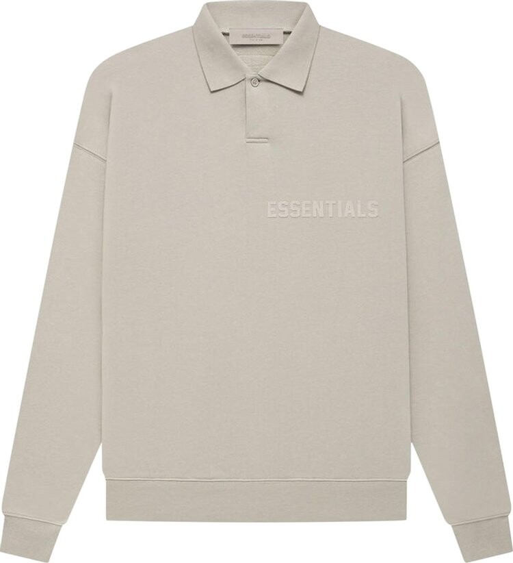 

Лонгслив Fear of God Essentials Long-Sleeve Polo 'Smoke', серый