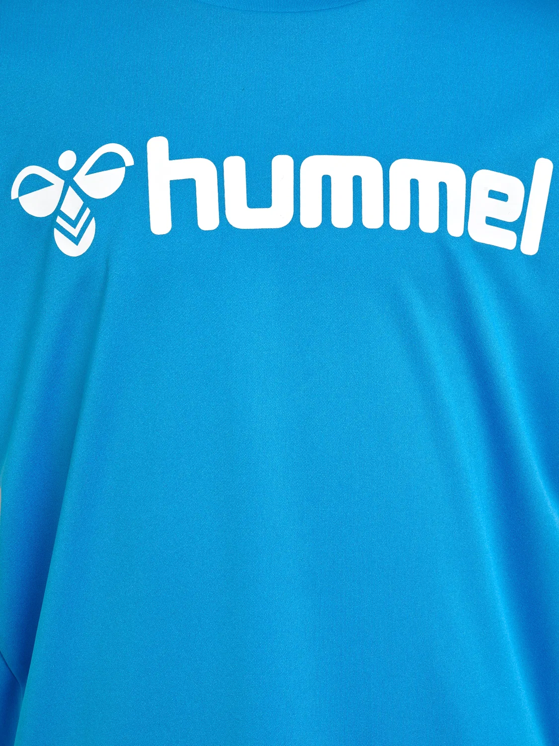 Детская спортивная футболка с коротким рукавом hummel, синий — фото 4