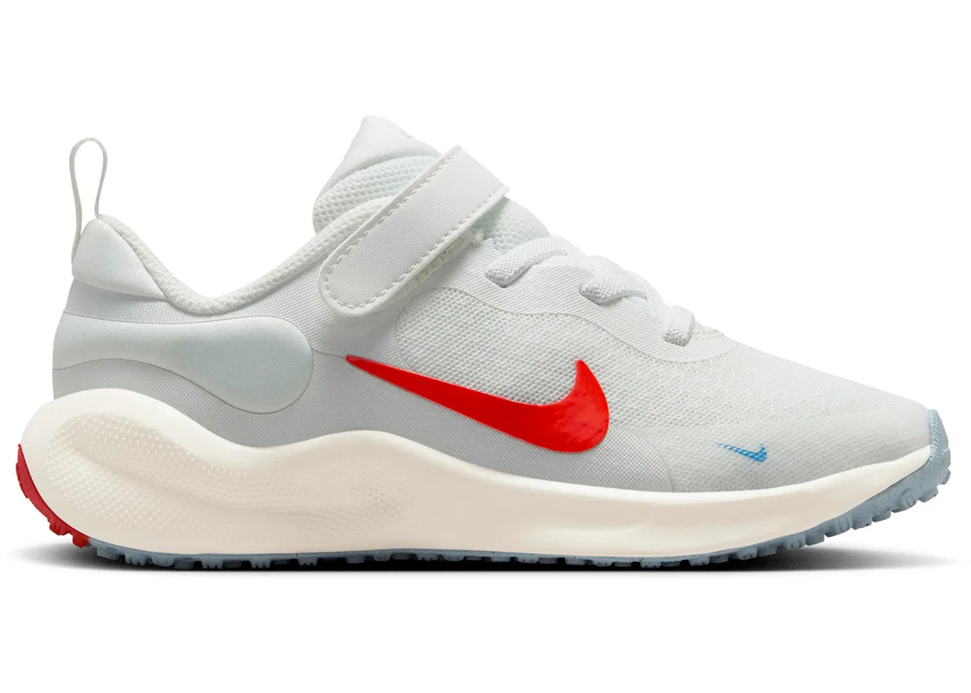 Детские кроссовки для бега Nike Revolution 7 Nike, Summit White/Sail/Psychic Blue/Picante Red