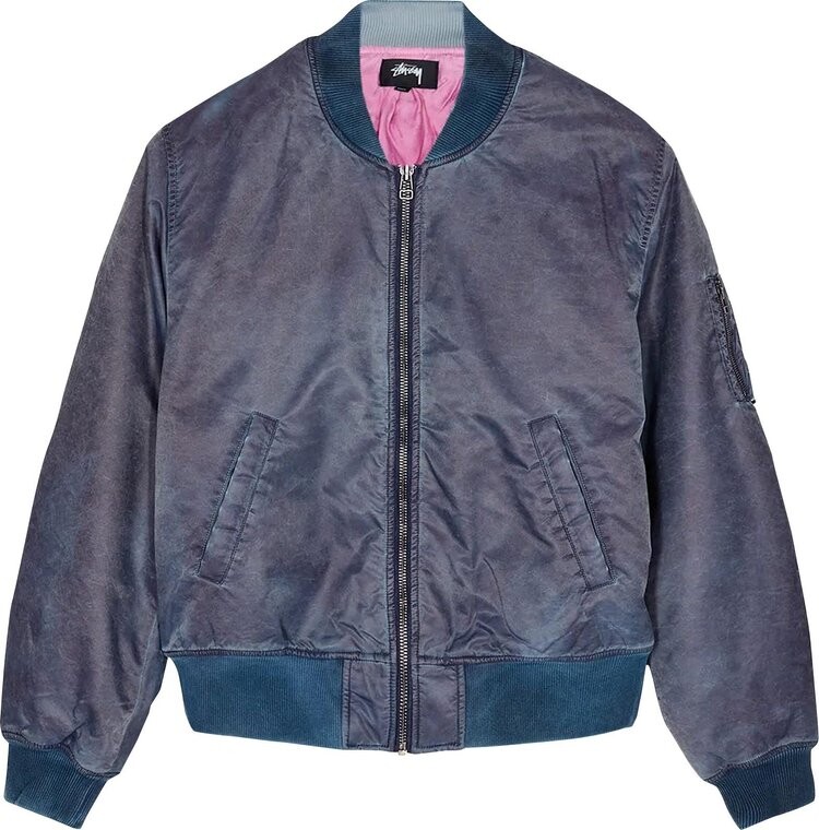 

Бомбер Stussy Dyed Nylon Bomber 'Navy', синий