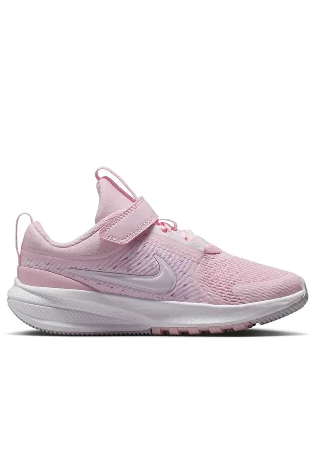 Детские кроссовки для девочек шнурующиеся Star Runner 5 Nike, Pink/White
