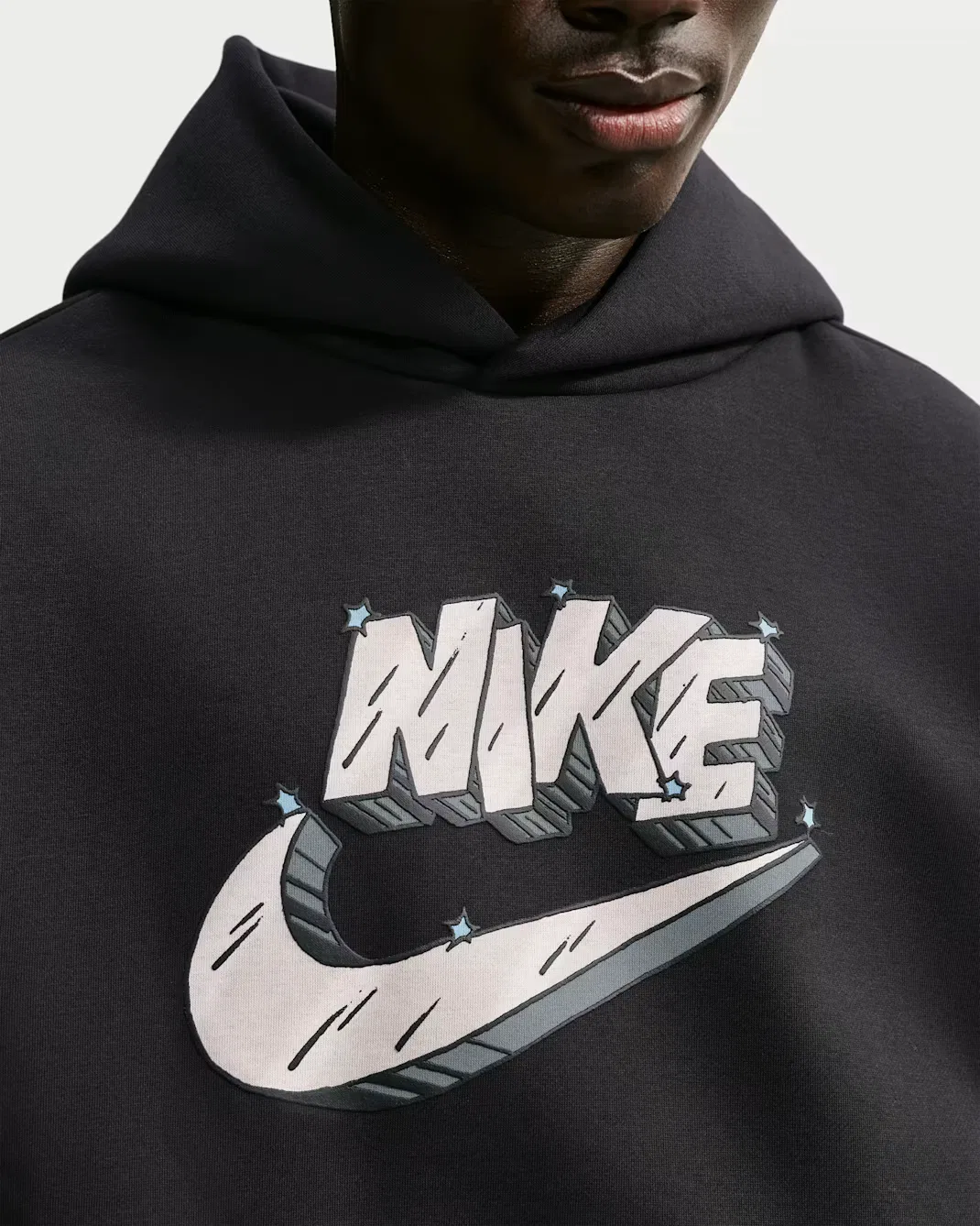 Мужская толстовка с капюшоном и начесом в баскетбольном стиле Nike Standard Issue, Black — фото 3