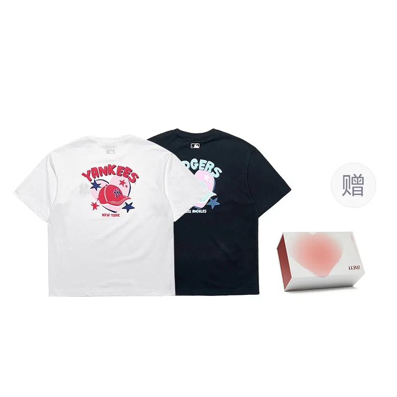 Детская футболка с коротким рукавом 2 Pack (White+Black) New York Yankees MLB