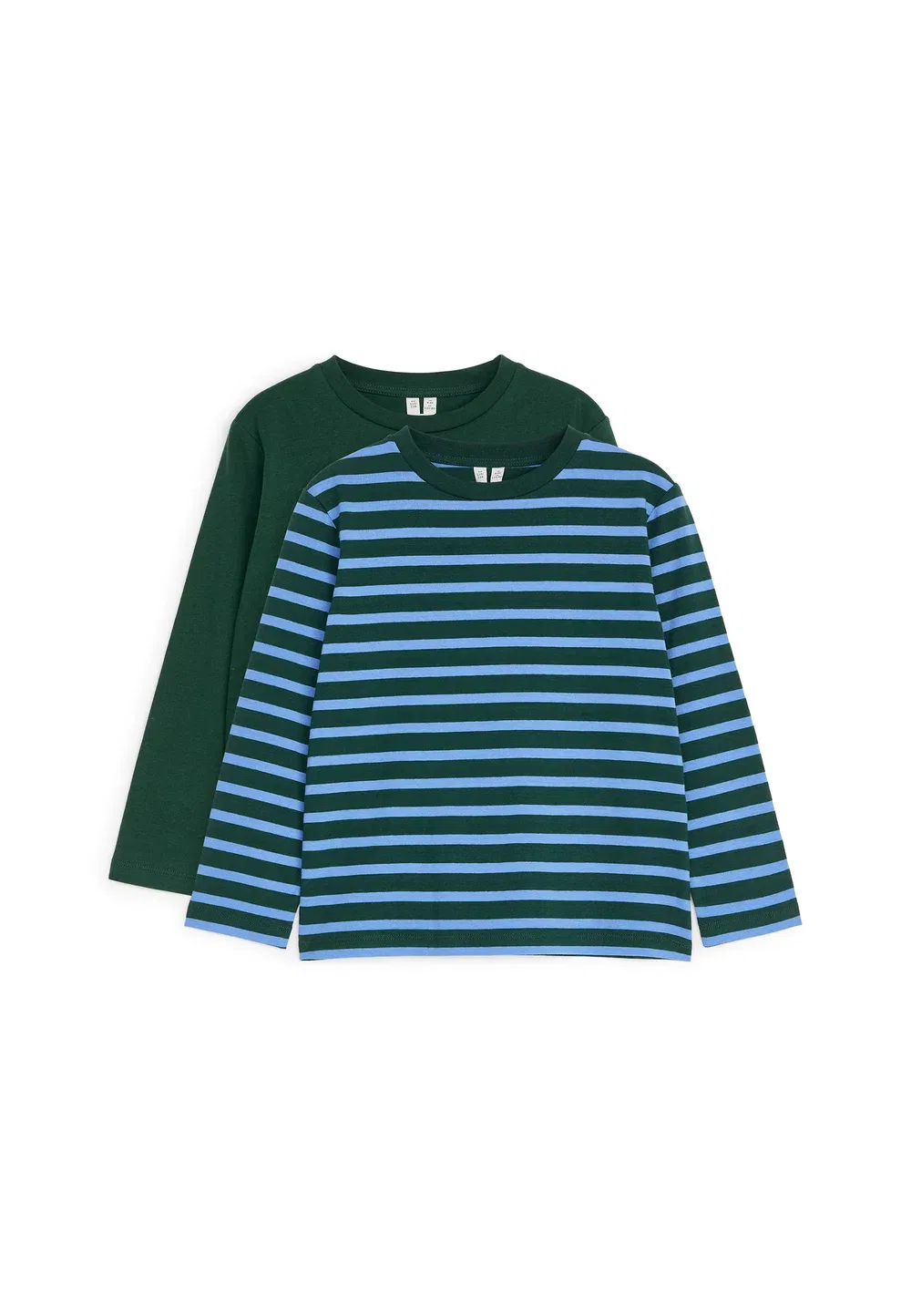 Комплект из двух футболок с длинными рукавами, унисекс Arket, Green Blue