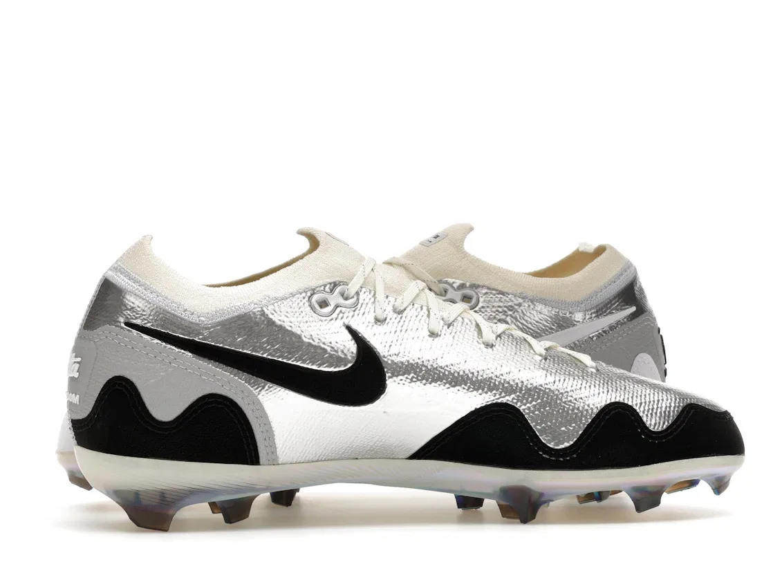 Детские бутсы Nike Jr. Mercurial Vapor 16 Elite Patta Chrome, Chrome/Black/White — фото 3