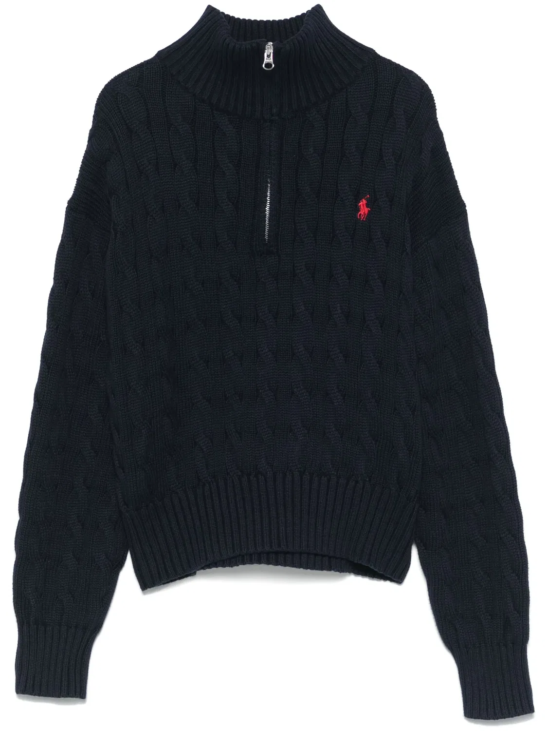 Polo Ralph Lauren Свитер с косами, хлопок - синий