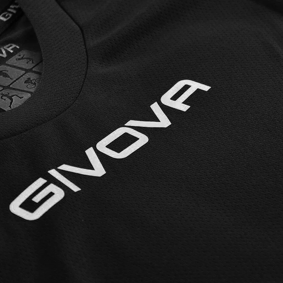Детская футболка с сетчатой структурой Givova One, Schwarz — фото 3