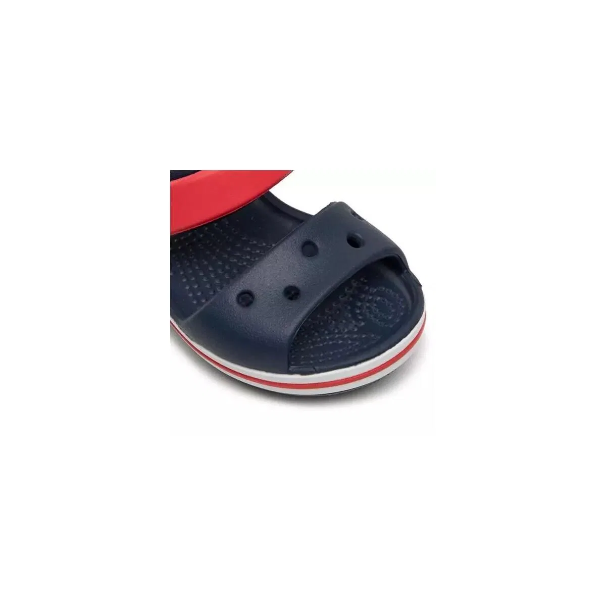 Детские сандалии из каучука Crocs CRACBAND SANDAL, Dunkelblau Rot — фото 4