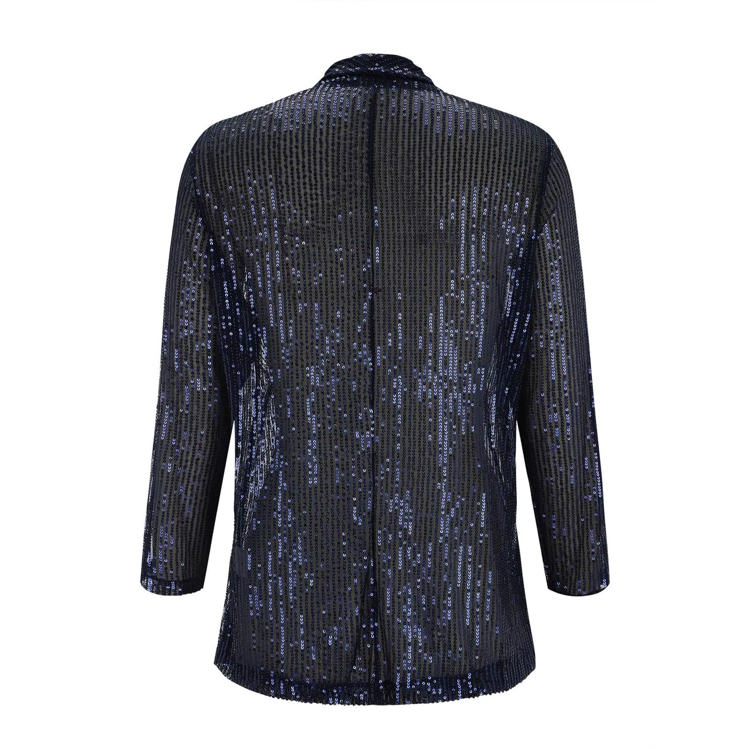 Женский жакет с пайетками Sequin Jackets for Women UK Jackets Women Spring Sparkling Elegant Jacket Cardigan Lightweight Casual Slim Fit Coat Outerwear Fashion Festival Dress Elegant Bodycon Coats A, Marina Militare — фото 4