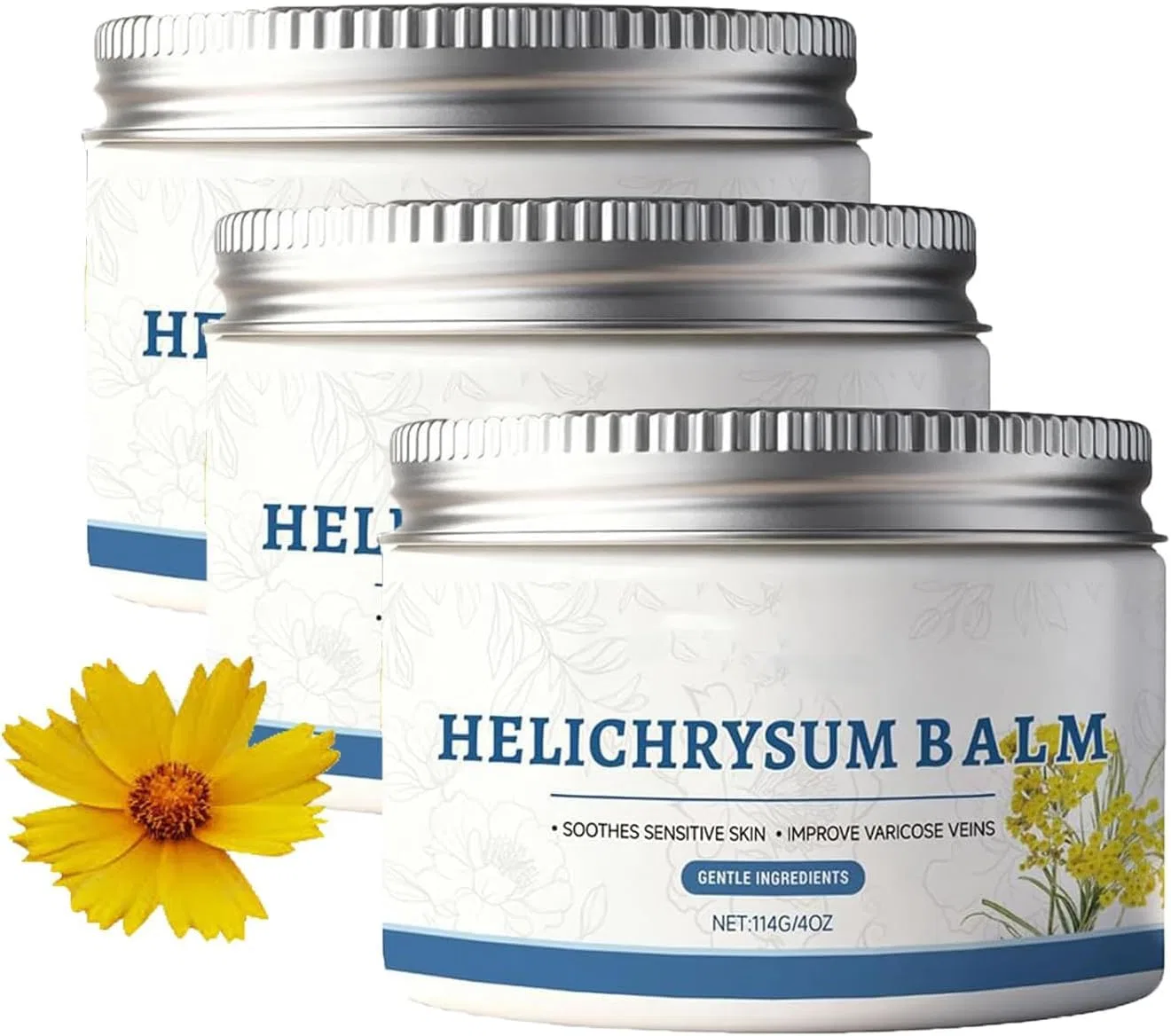 Крем-бальзам с бессмертником Organic Helichrysum Balm, 3 шт, 114 г Generic